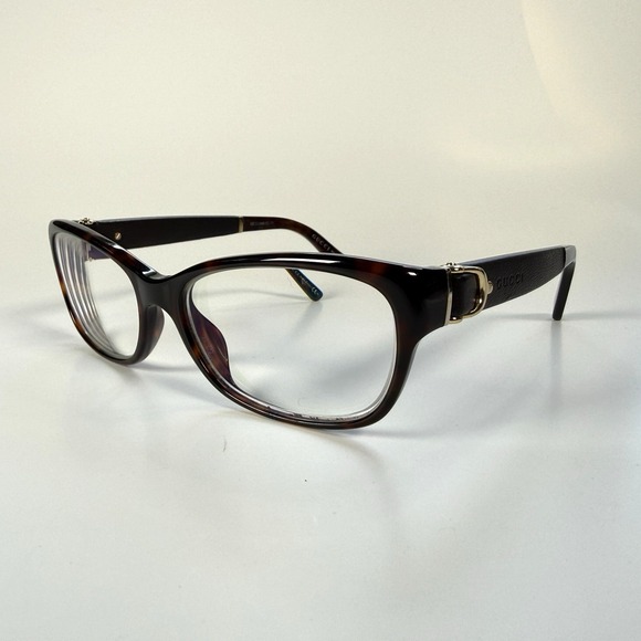 Gucci Accessories - Gucci GG 3639 OXW Eyeglasses Frames Only Havana/Leather/Gold Buckle 53-16-135‎